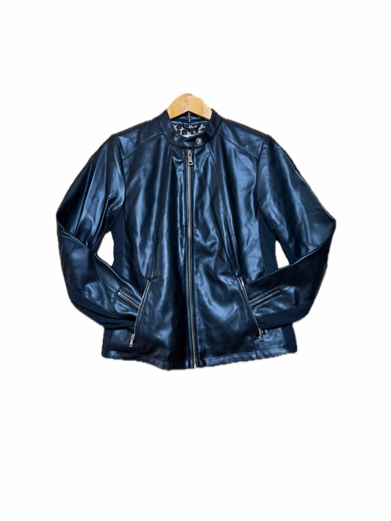 Calvin Klein Jackets & Blazers - Calvin Klein Black Leather Zip-Front Jacket new with tags